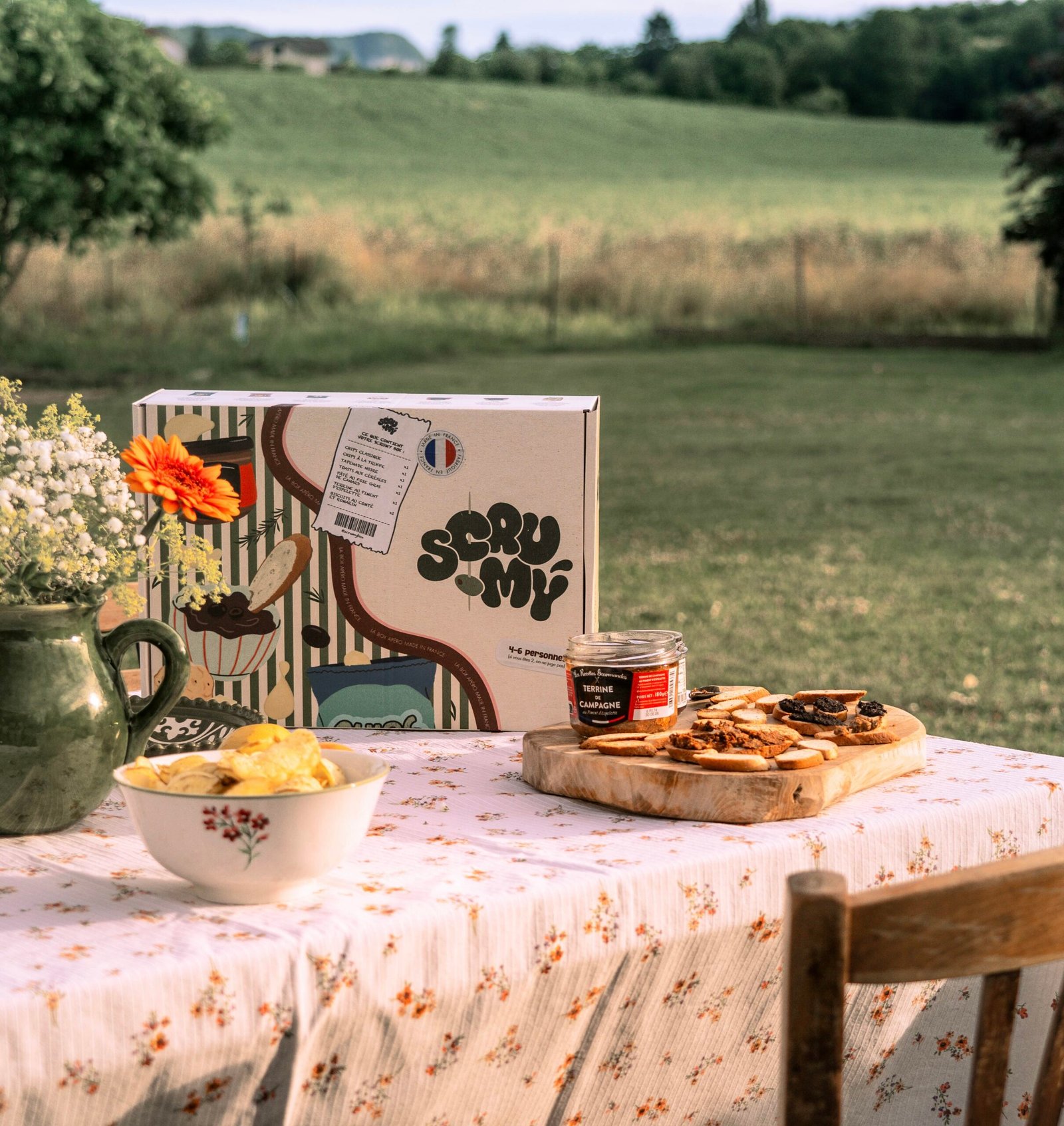 Coffret apéro Scrumy garni de produits du terroir français